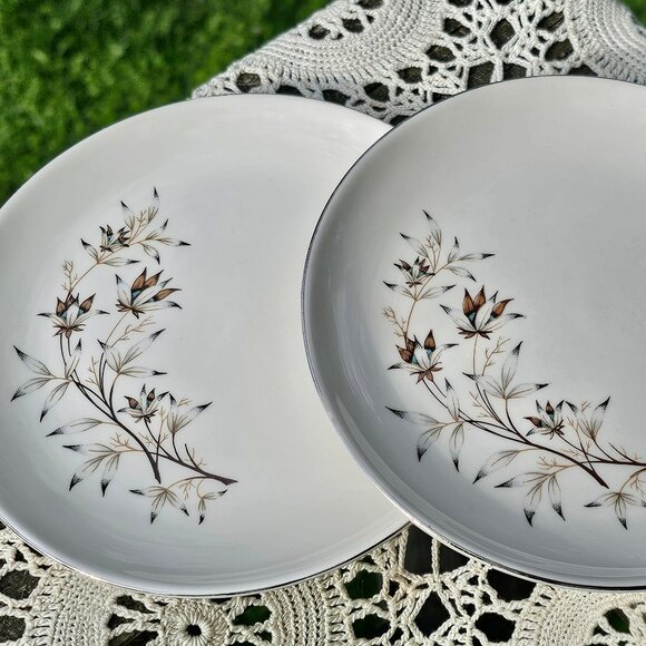 Taylor Smith Taylor 2 bread plates VTG Candlelight pattern vintage Versatile - Picture 1 of 9
